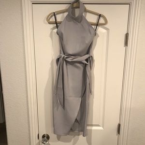 Missguided grey cocktail dress